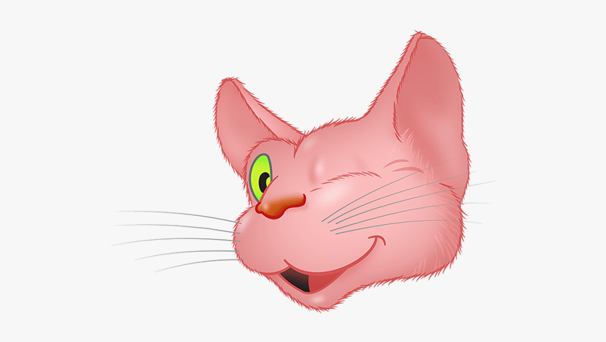 Pink Cat Emoji Messages Sticker-1 - Cat Yawns, HD Png Download, Free Download