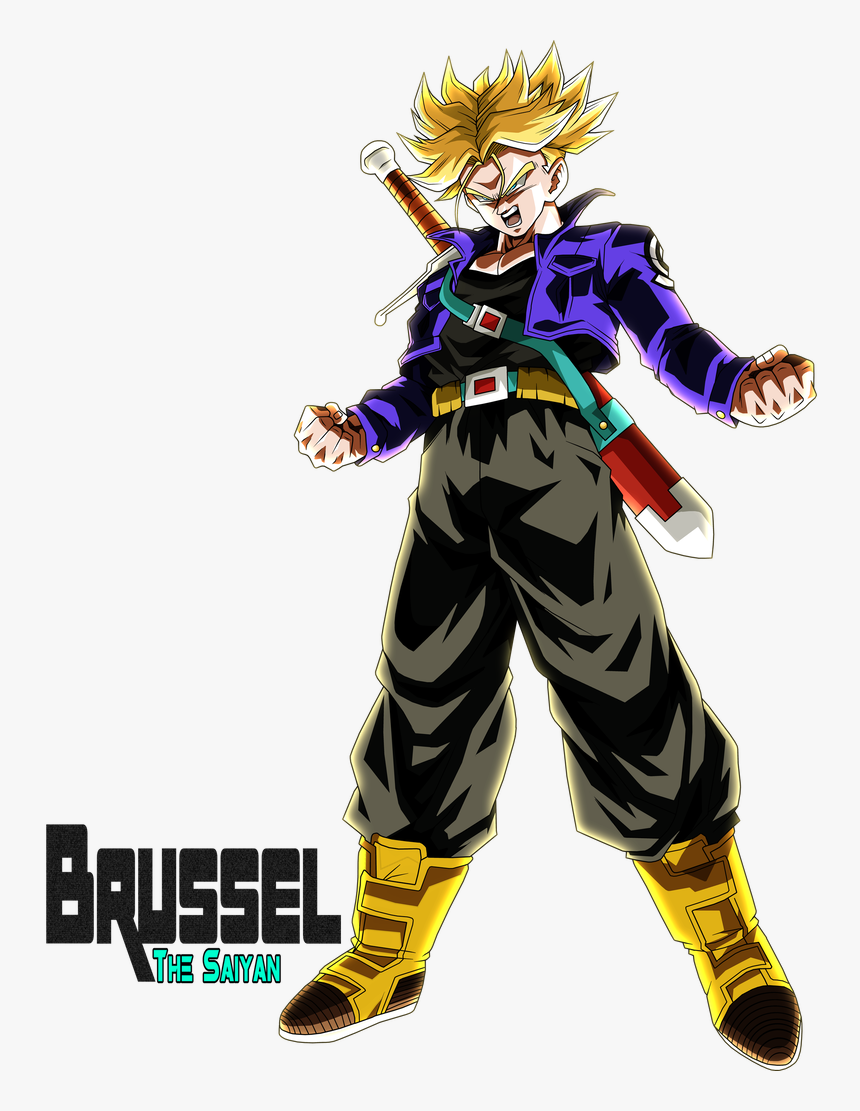 Super Saiyan Future Trunks By Brusselthesaiyan - Super Saiyan Future Trunks Transparent, HD Png Download, Free Download