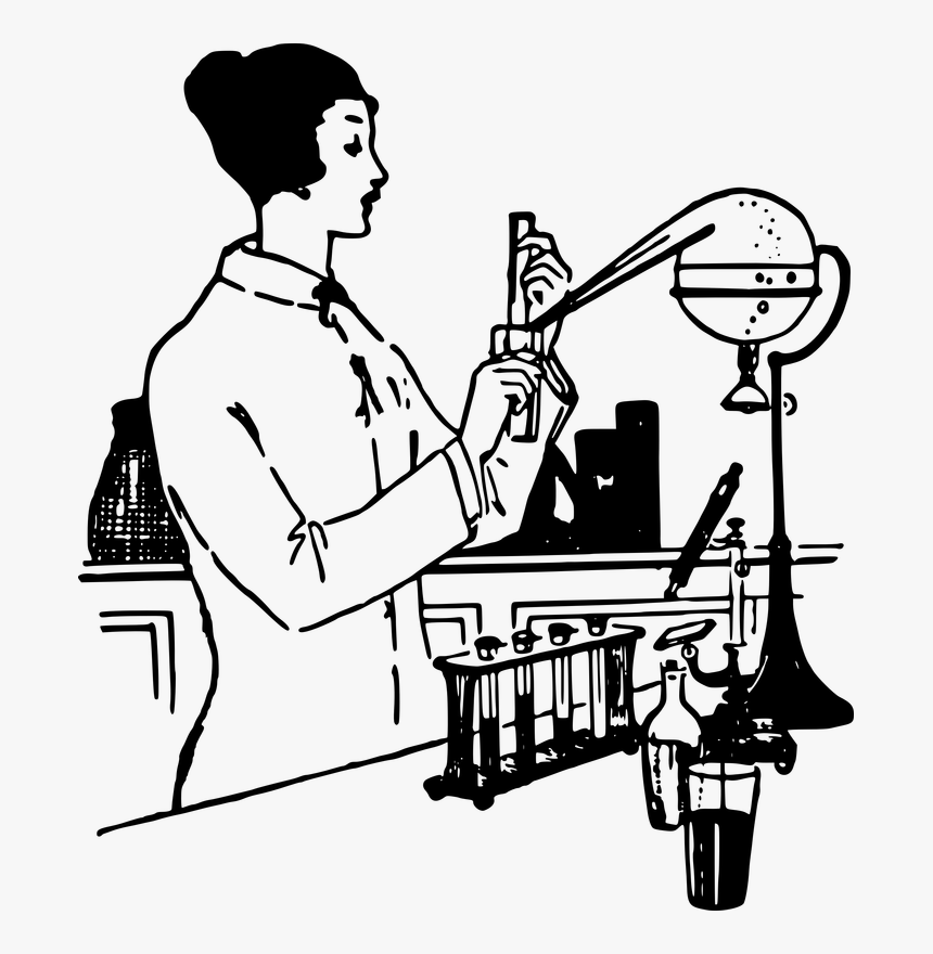 Science Lab Clipart Black And White, HD Png Download, Free Download