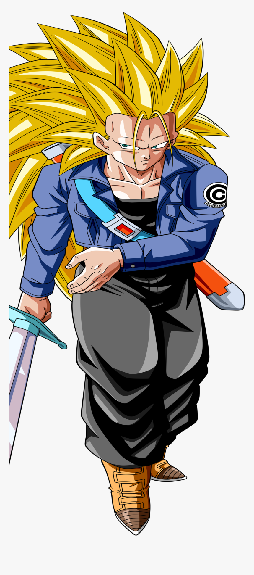 Wallpaper - Trunks Super Sayayin 3, HD Png Download, Free Download