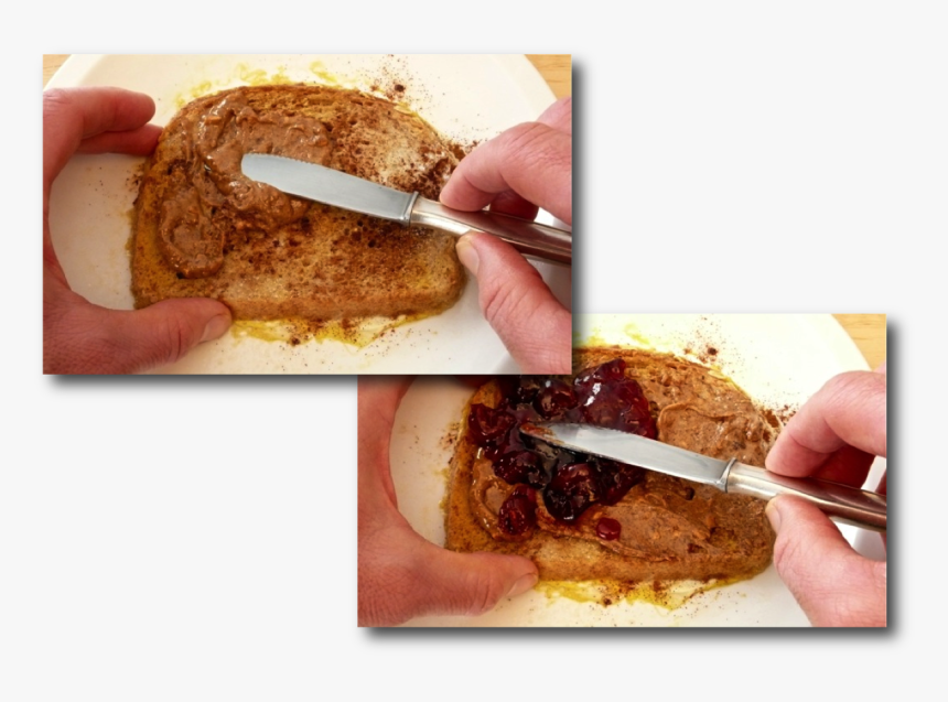 French Toast With Nut Butter Jam 5 1 - Banana Bread, HD Png Download, Free Download