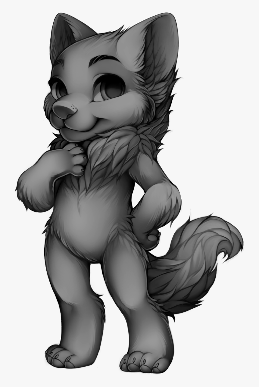 Furvilla Basic Wolf - Free Cat Furry Base, HD Png Download, Free Download