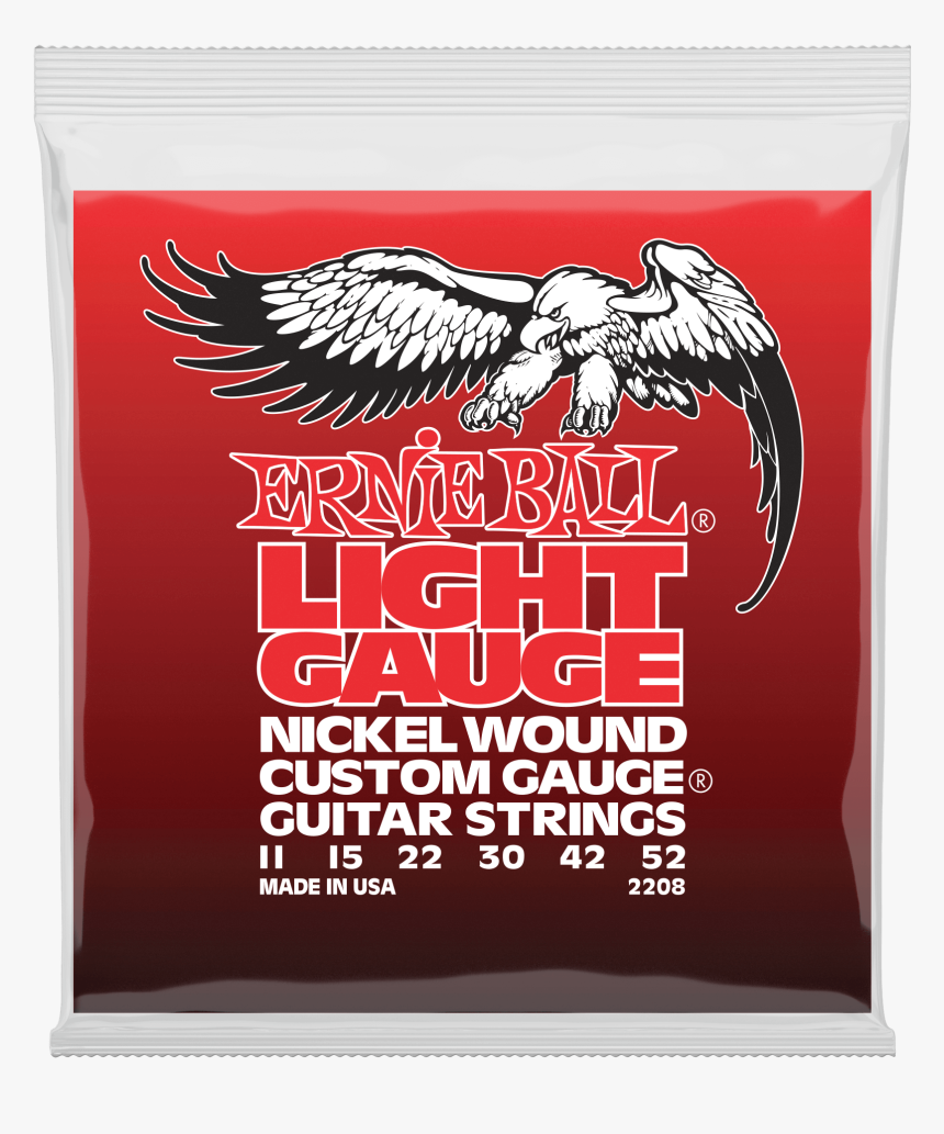 Light Nickel Wound W/ Wound G Electric Guitar Strings - Ernie Ball, HD Png Download, Free Download