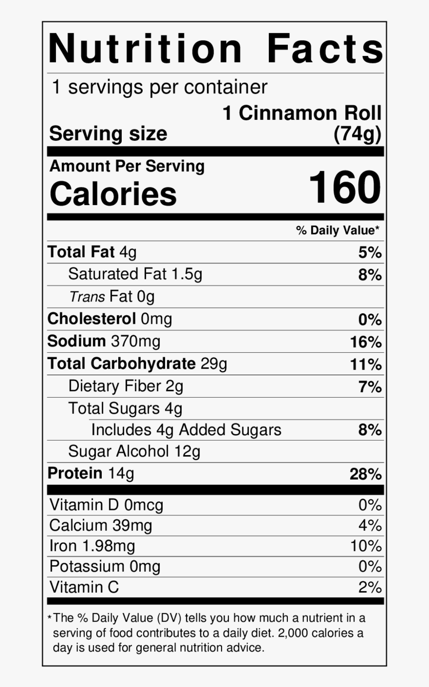Nutrition Facts Chips Png, Transparent Png, Free Download