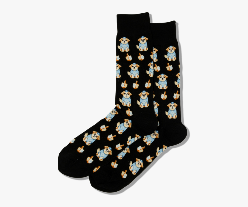 Men"s Dreidel Dog Crew Socks"
 Class="slick Lazy Image - Sock, HD Png Download, Free Download