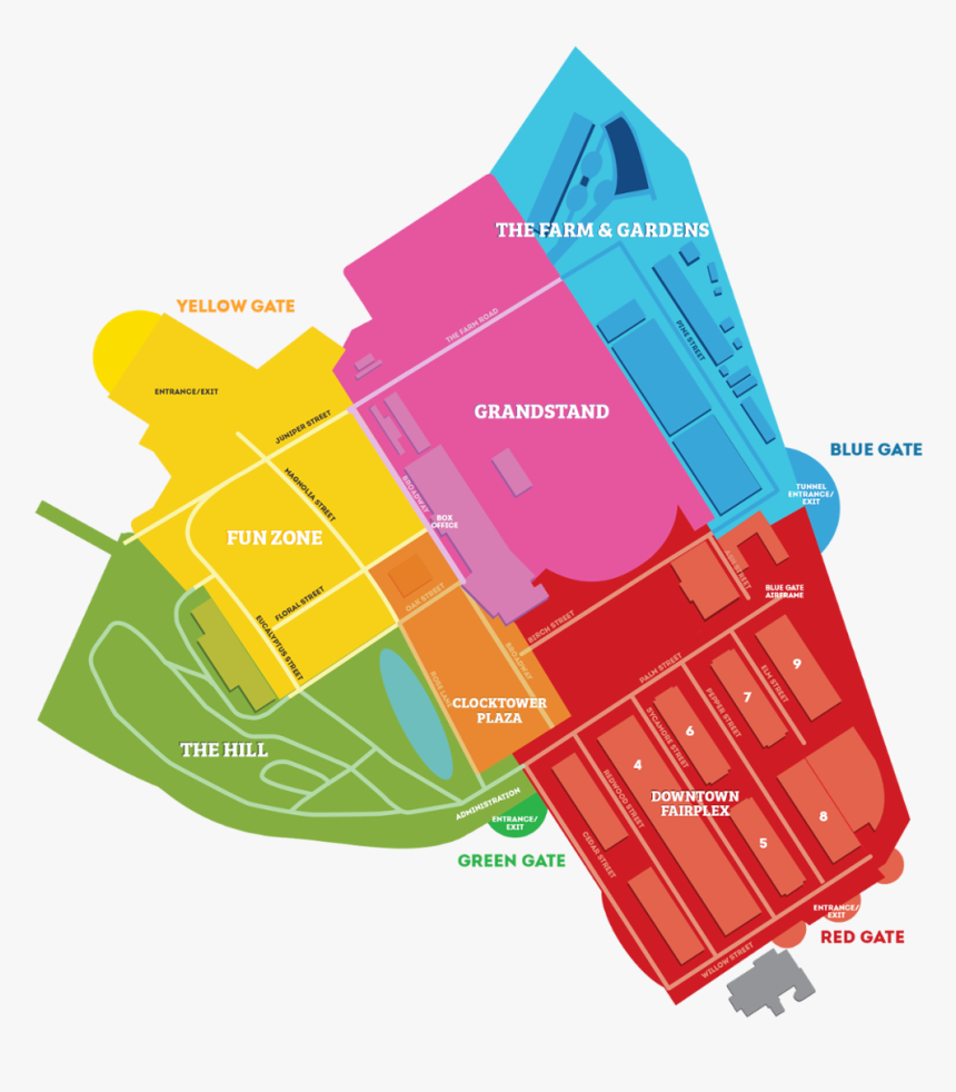 La County Fair Map, HD Png Download, Free Download