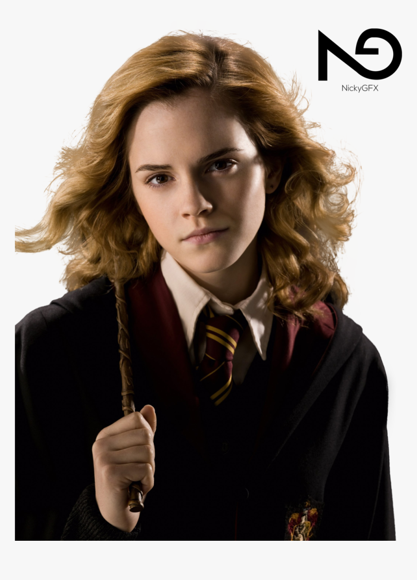 Png Hermione Granger - Hermione Granger With Her Wand, Transparent Png, Free Download