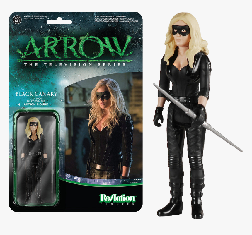 Black Canary Reaction Figure - Arrow Funko Reaction Figures, HD Png Download, Free Download