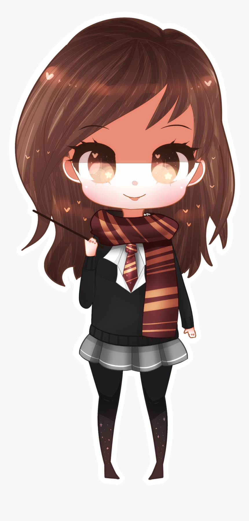 Hermione Granger Chibi Drawing, HD Png Download, Free Download