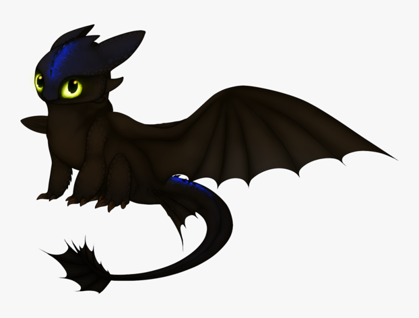 Drawing Toothless Watercolor - Cute Easy Drawings Toothless, HD Png Download, Free Download