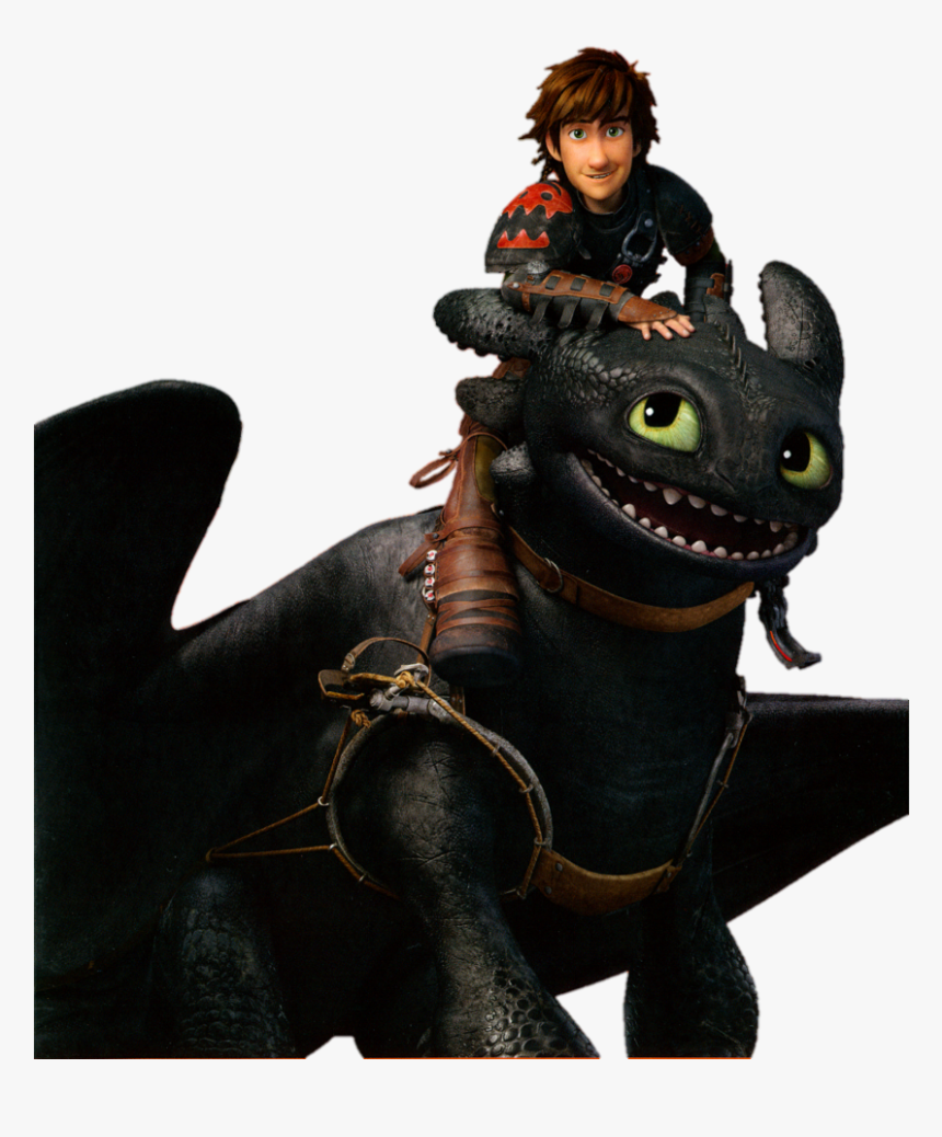 Hiccup And Toothless - Toothless Hiccup How To Train Your Dragon Characters, HD Png Download, Free Download