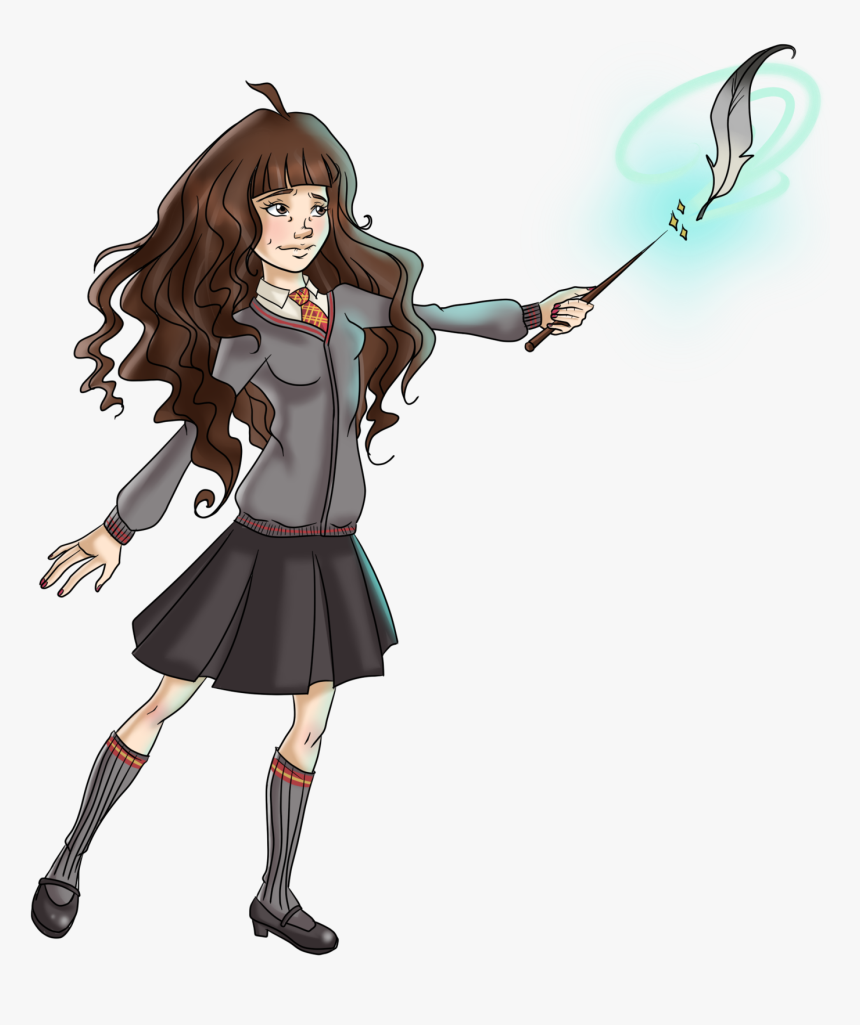 Przedmioty Klasy Ii - Hermione Harry Potter Drawing, HD Png Download, Free Download