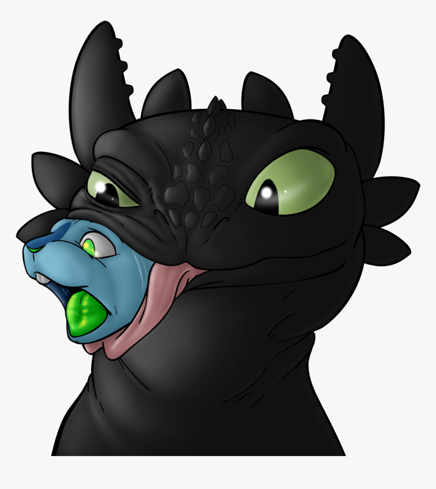 Mimic Jade And Toothless - Fur Affinity Vore, HD Png Download is free trans...