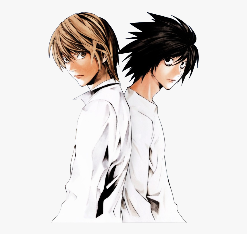 #lightyagami #elle #ryuzaki #deathnote - Death Note Light And L Png