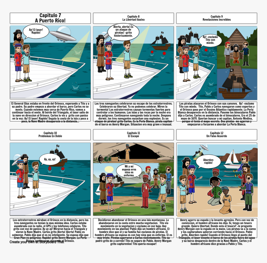 Storyboard For Piratas Del Caribe Y El Mapa Secreto, HD Png Download, Free Download