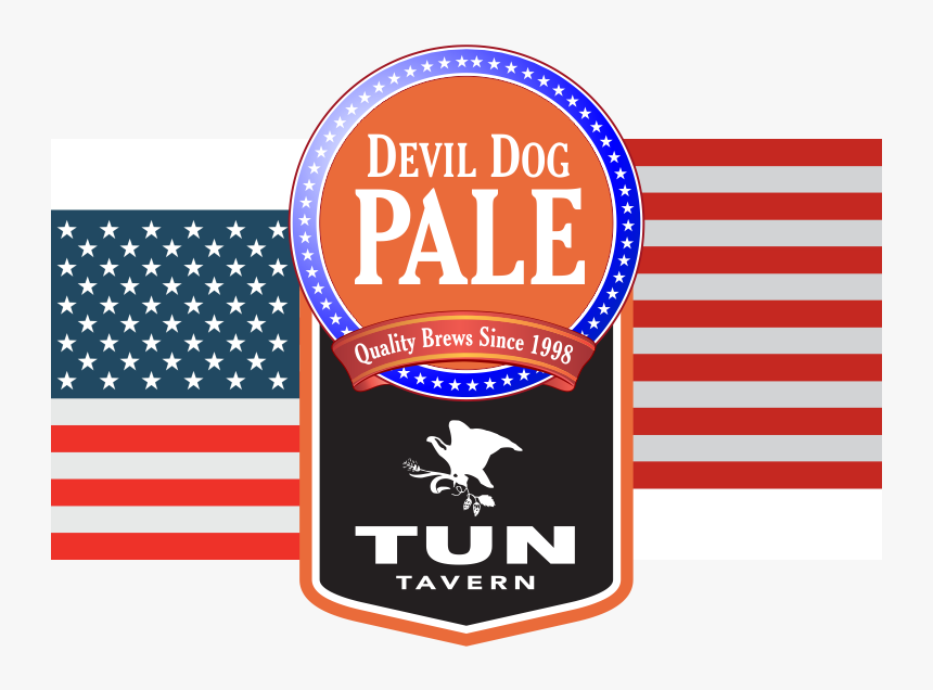 Tun Tavern Beer Devi - American Flag Designs Black And White, HD Png Download, Free Download