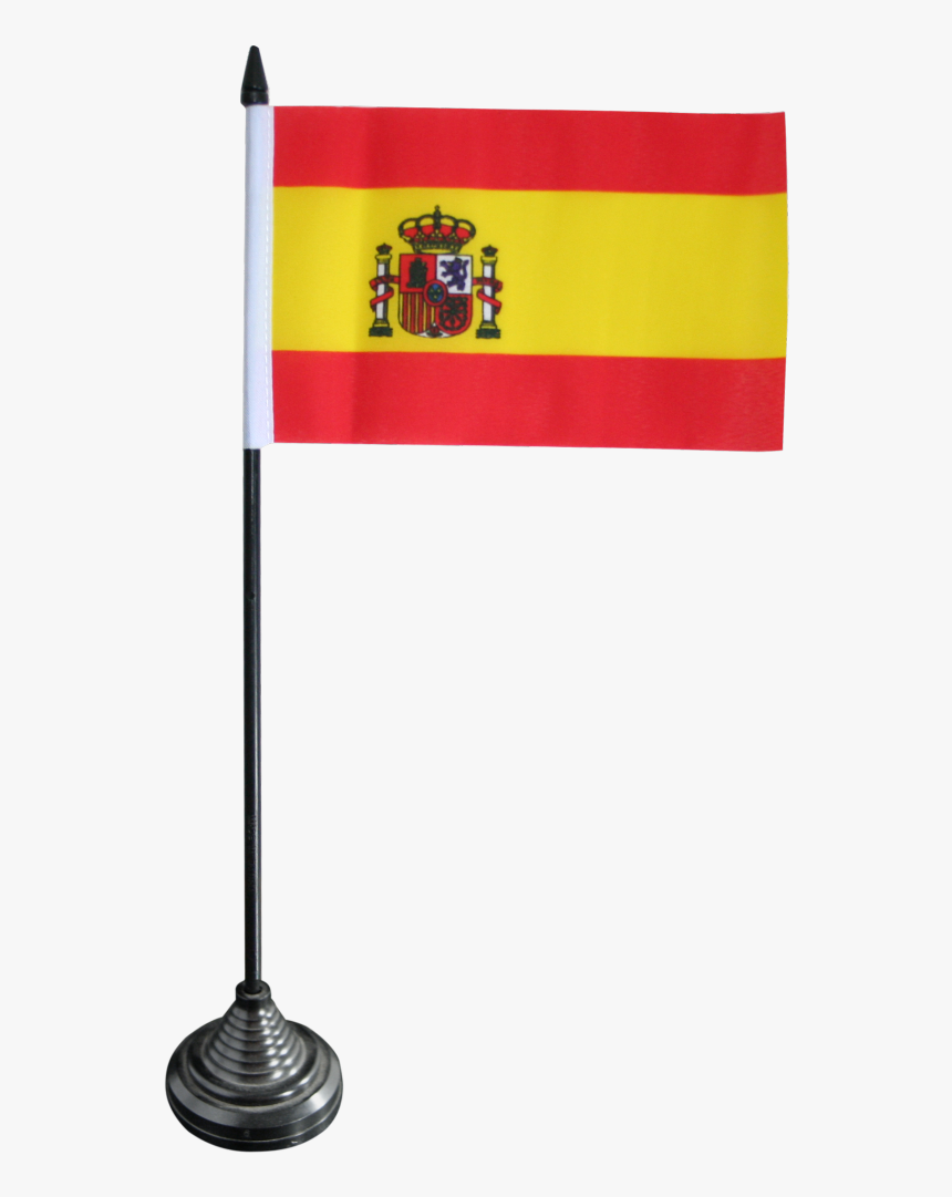 Spain With Coat Of Arms Table Flag - Drapeau De Table Espagne, HD Png Download, Free Download