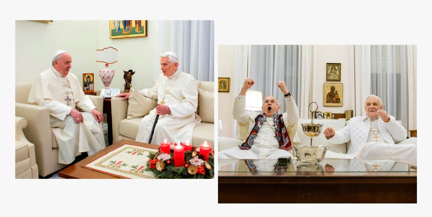 Pope Benedict Pope Francis, HD Png Download, Free Download