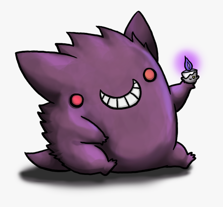 48 Images About <3gastly Haunter Gengar On We Heart - Gengar Cute, HD Png Download, Free Download