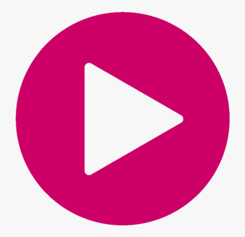 Play Button Icon Pink Png, Transparent Png, Free Download