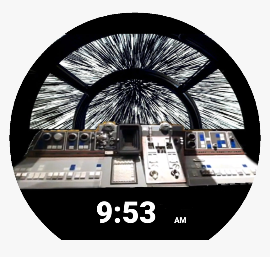 Millennium Cockpit For Moto - Millennium Falcon Star Wars Hyperspace, HD Png Download, Free Download