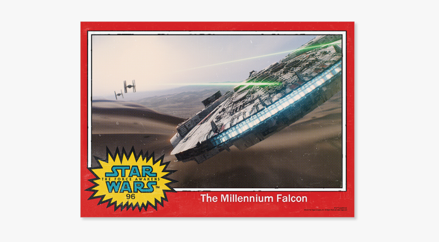 Millenium Falcon Force Awakens Trailer Poster - Star Wars: The Force Awakens, HD Png Download, Free Download