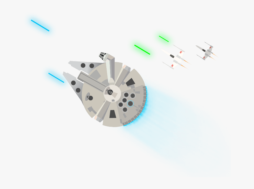 Millenium Falcon - Rotor, HD Png Download, Free Download