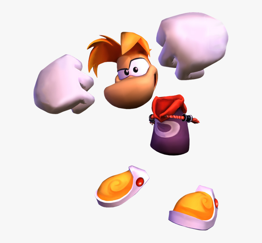 Rayman 3 Render Fists Collide Png By Framerater-dbqlst6 - Rayman 2 Helicopter Hair, Transparent Png, Free Download