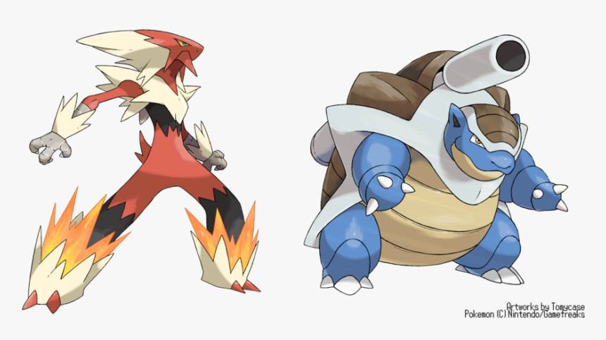 Megablaziken Pokemon Clipart Mega Blaziken - Blastoise Mega Evolution Y, HD Png Download, Free Download