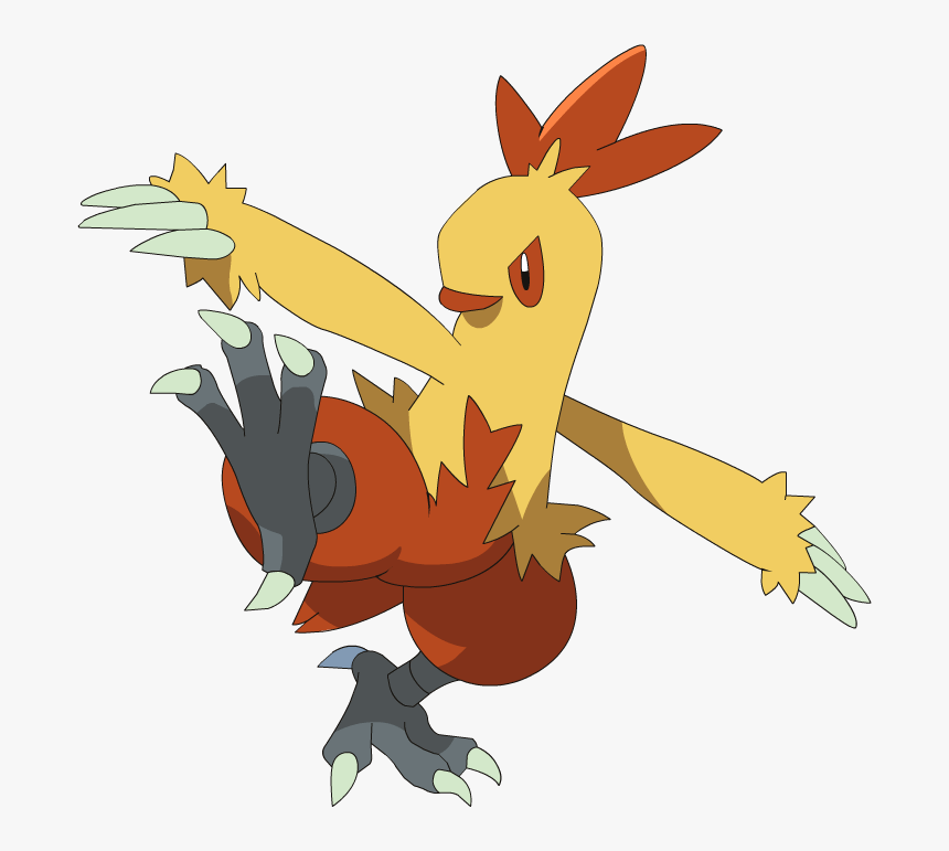 Blaziken Transparent Humanoid - Fire Type Pokemon Hoenn Region, HD Png Download, Free Download