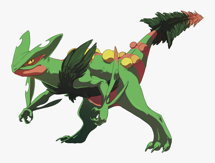 Mega Sceptile Fan Art, HD Png Download, Free Download