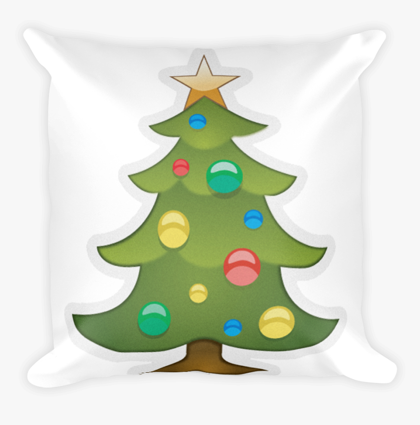 Emoji Pillow Christmas Tree Just Emoji Png Transparent - Christmas Tree Emoji Sticker, Png Download, Free Download