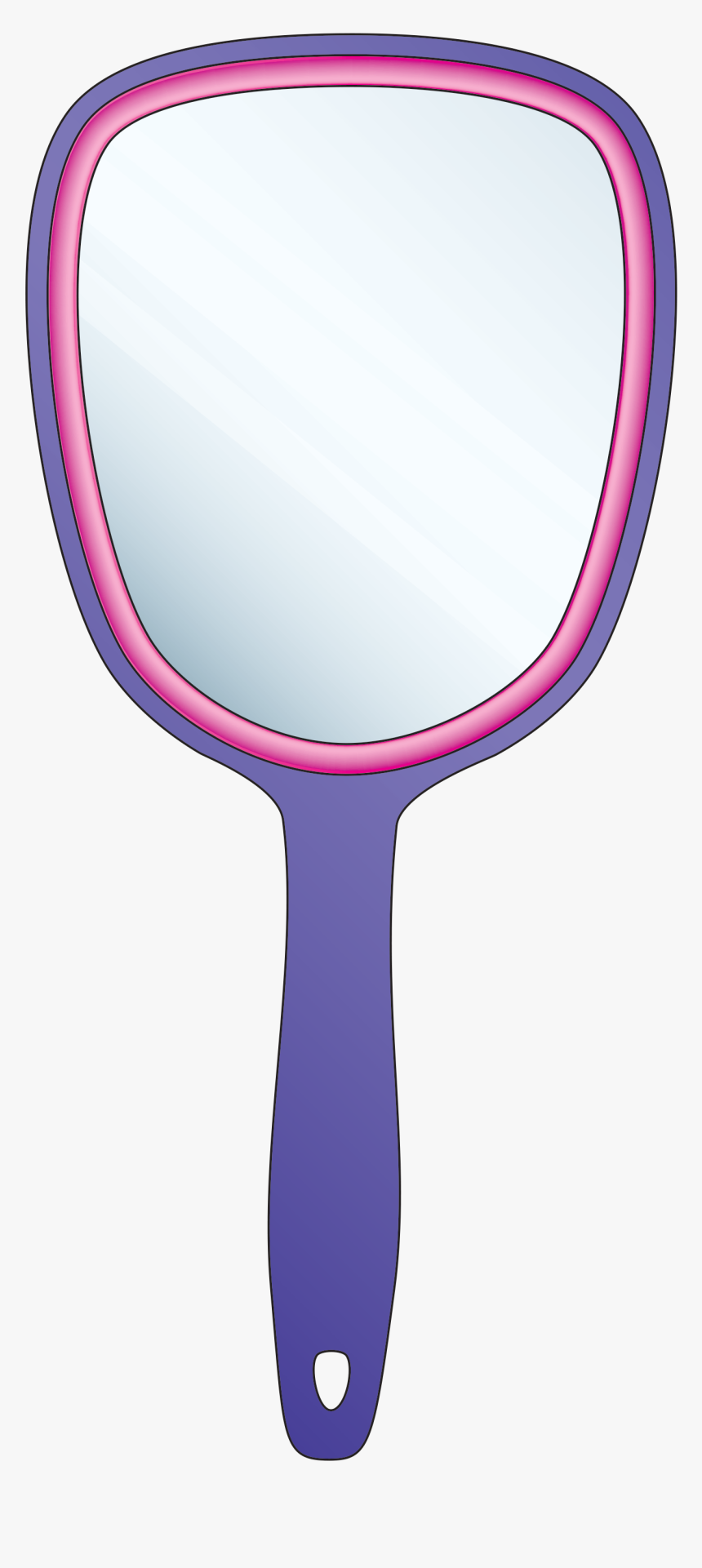 Transparent Hand Held Mirror Clipart - Hand Held Mirror Png Clipart, Png Download, Free Download