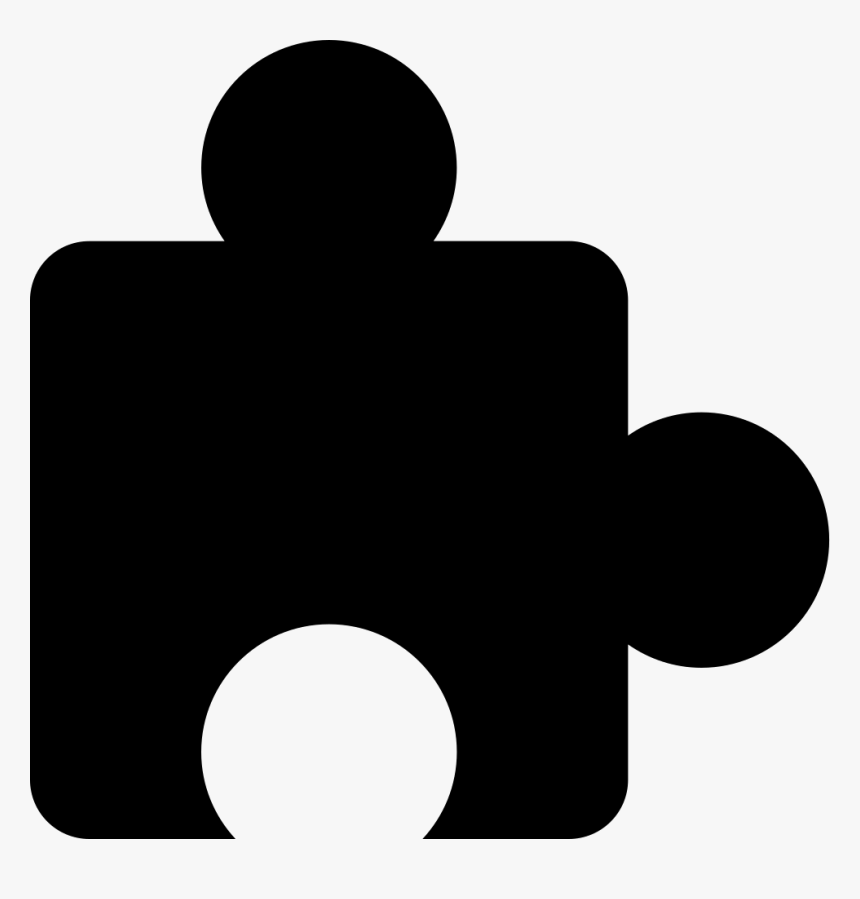 Puzzle Piece Black Shape Of Border - Piece De Puzzle Noire, HD Png Download, Free Download