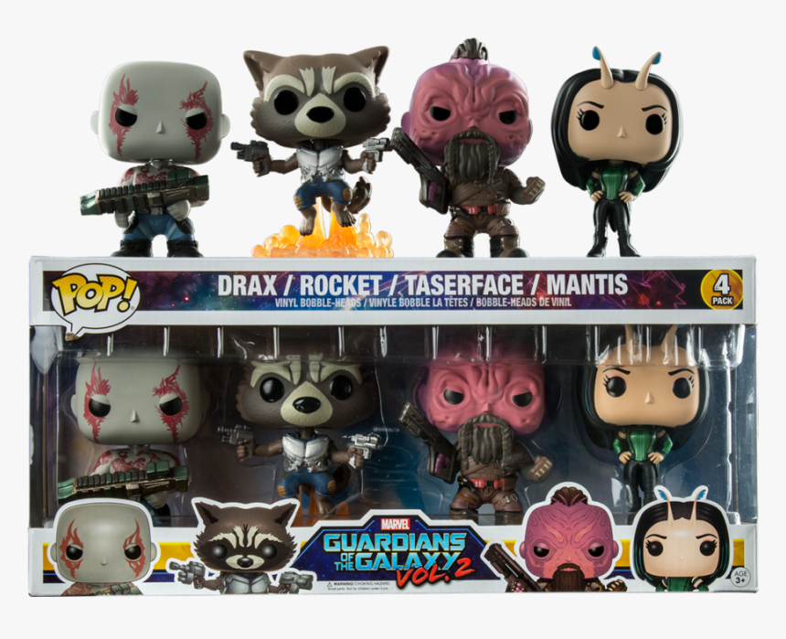 Funko Pop Guardians Of The Galaxy 4 Pack, HD Png Download, Free Download