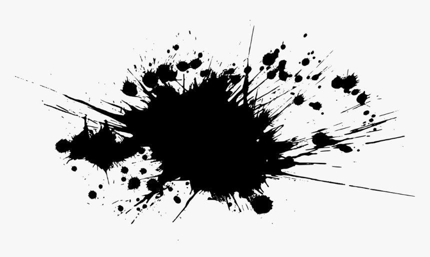 #paint #splash #black #stroke #splatter #red #orange - Picsart Black And White Background Hd, HD Png Download, Free Download