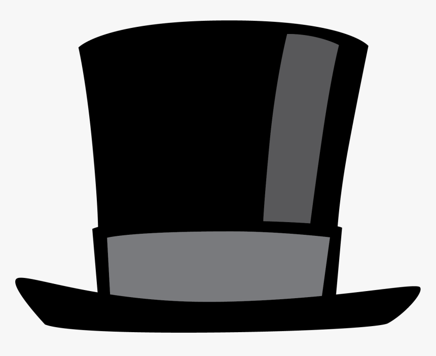 Clipart Transparent Library Black Top Hat Clipart - Clipart Hat, HD Png Download, Free Download