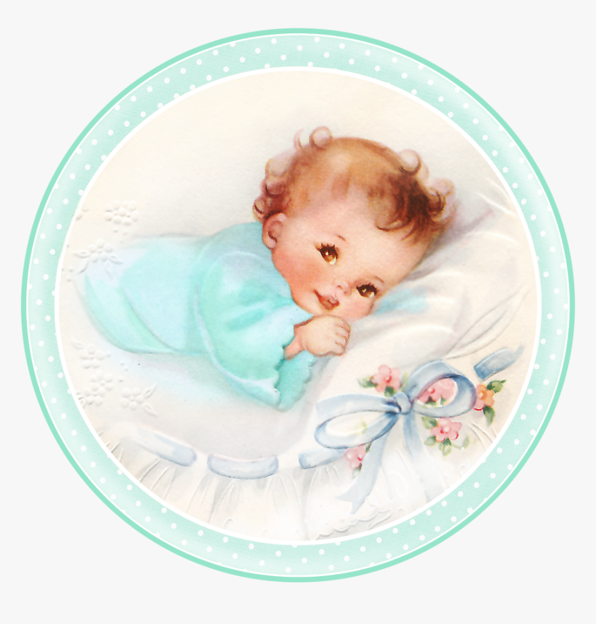 In Blue - - Vintage Baby Clipart, HD Png Download, Free Download