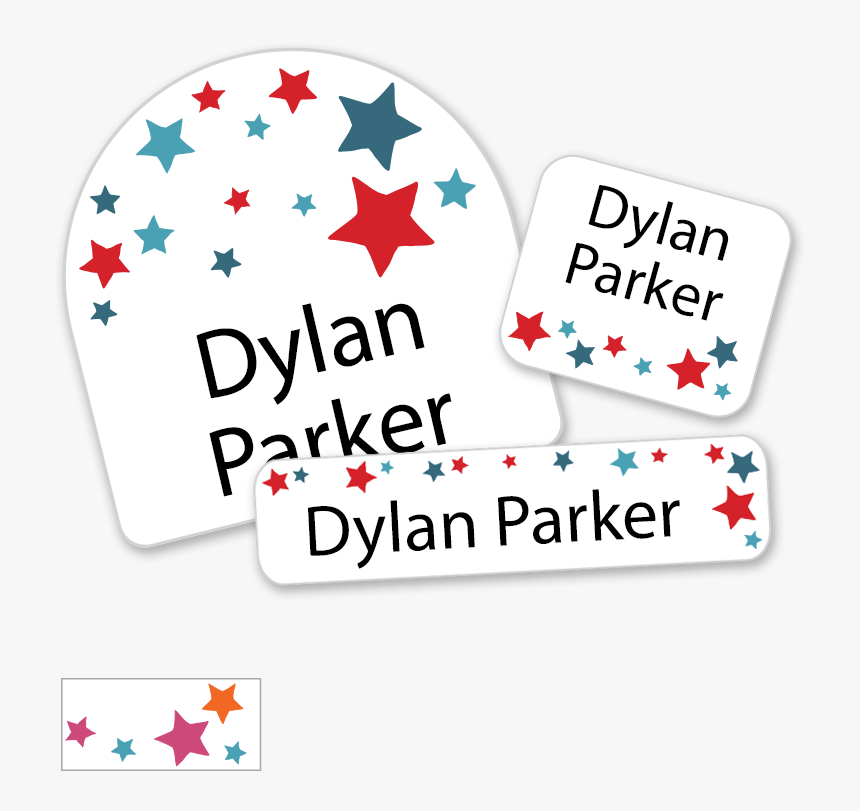 Red White Blue Stars For School Labels - Illustration, HD Png Download, Free Download
