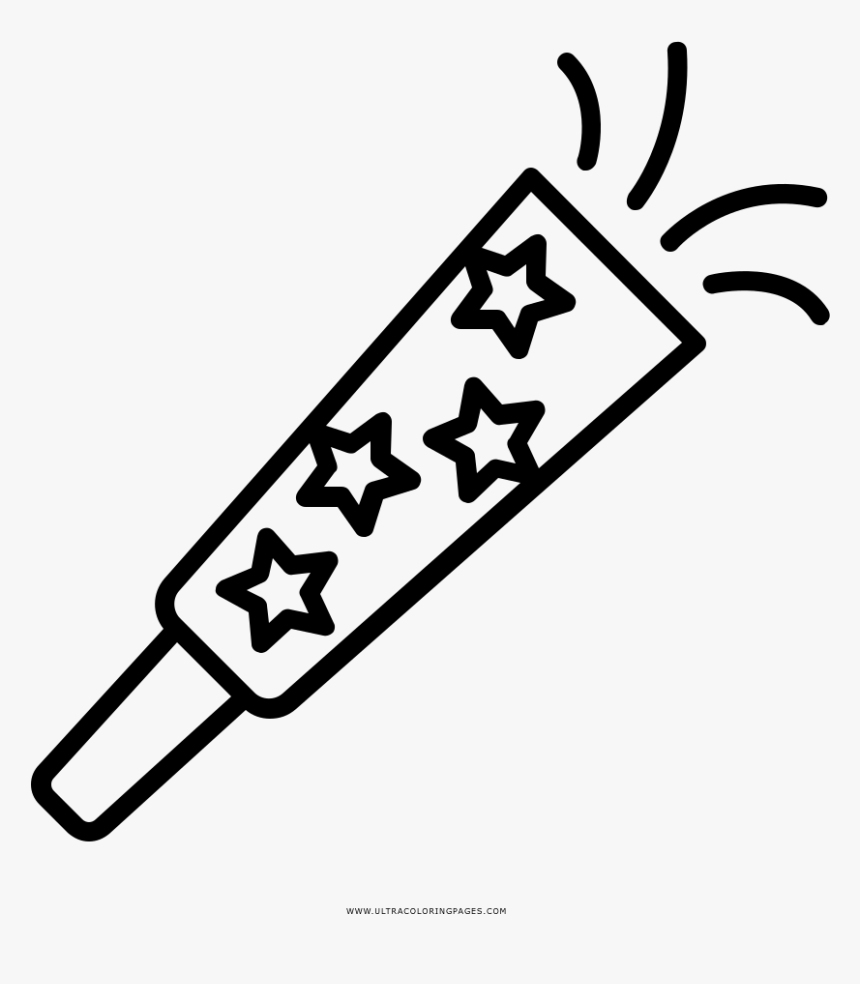 Party Blower Coloring Page - Party Horn, HD Png Download, Free Download