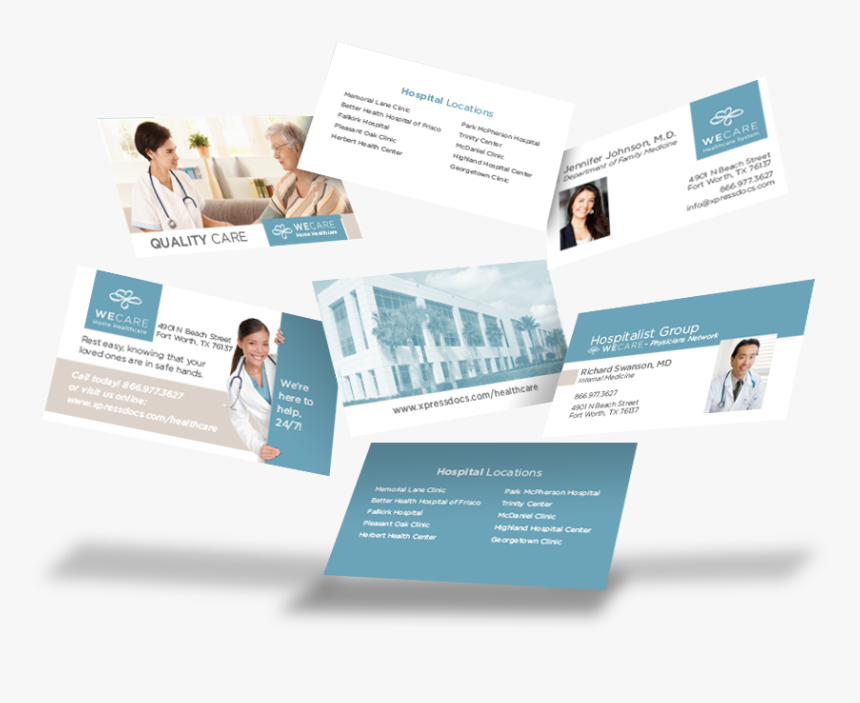 Healthcare Business Cards - Home Care Business Card, HD Png Download, Free Download