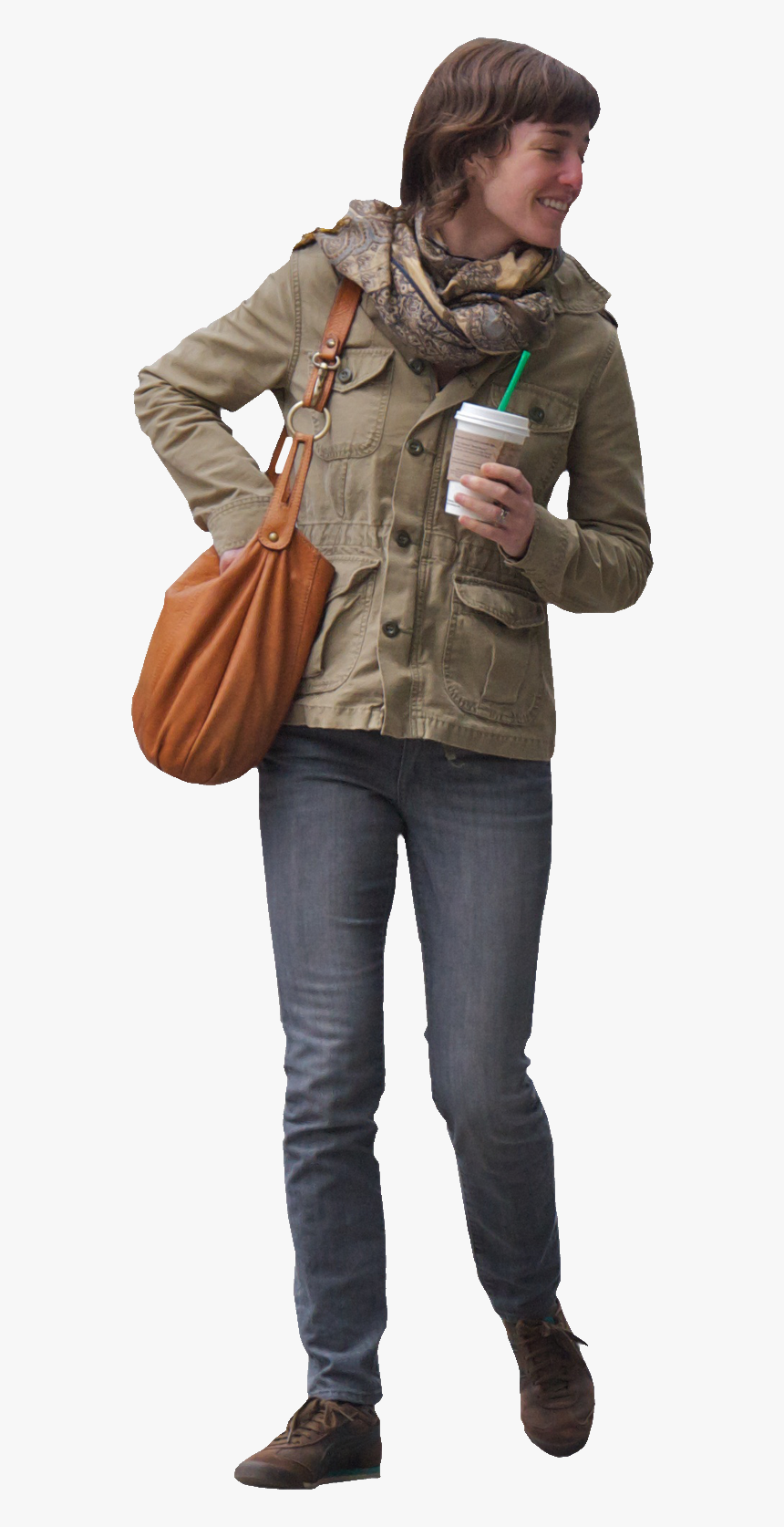 How Do You Identify A Threat Autrey S Armory Man Walking - Person With Coffee Png, Transparent Png, Free Download