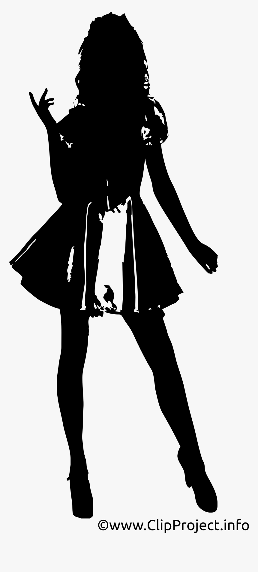 Model Silhouette Png Download - Model Girl Silhouette Png, Transparent Png, Free Download