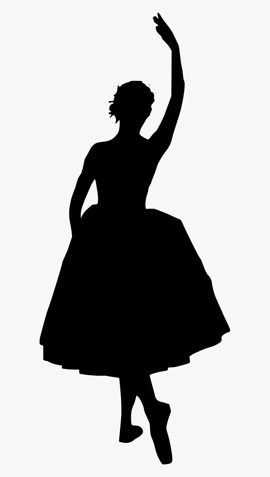 Ballerina-silhouette - Silhouette, HD Png Download, Free Download