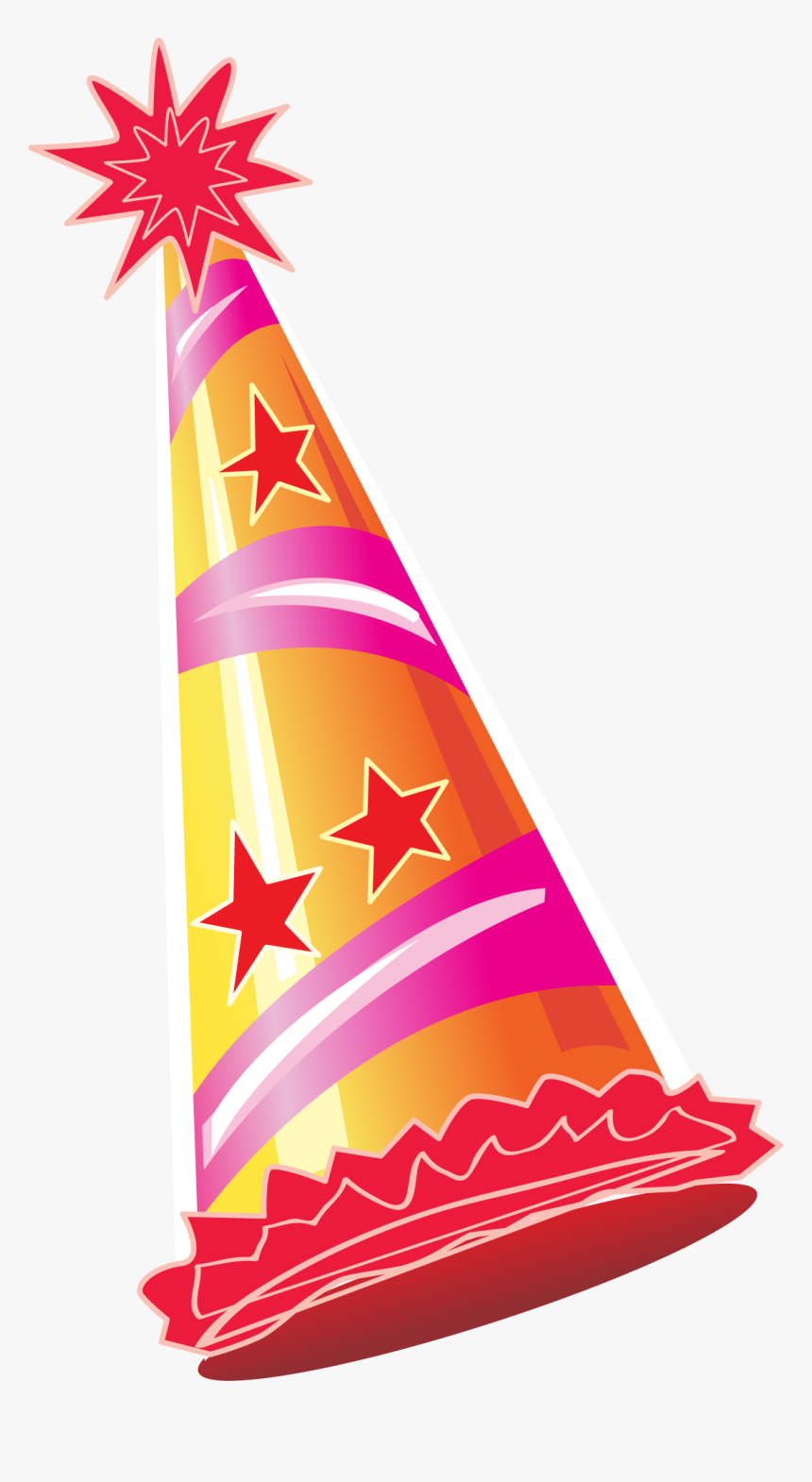 Party Birthday Hat Png - Cartoon Birthday Party Cap, Transparent Png, Free Download