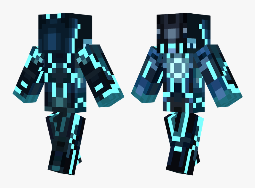 Minecraft Tron Skin, HD Png Download, Free Download