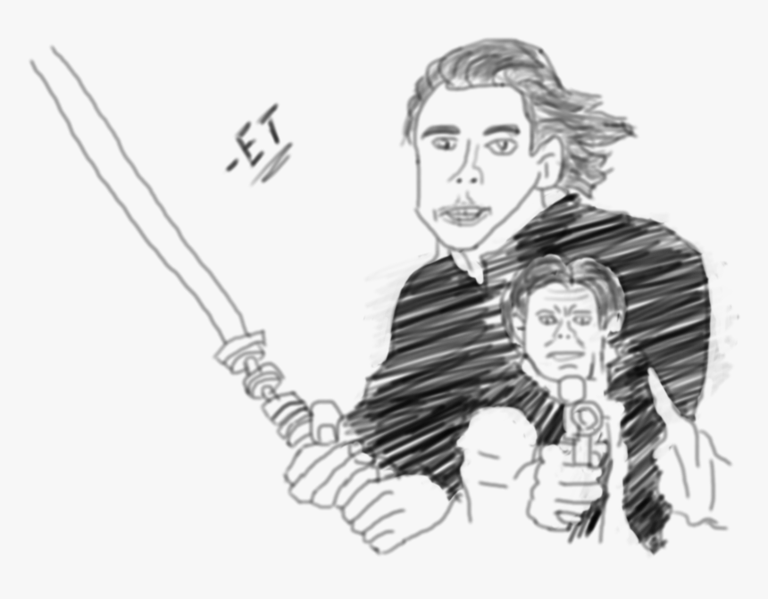 Star Wars Jedi Sketch, HD Png Download, Free Download