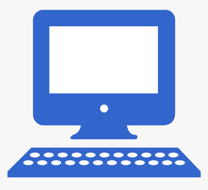 Blue Computer Icon Png, Transparent Png, Free Download