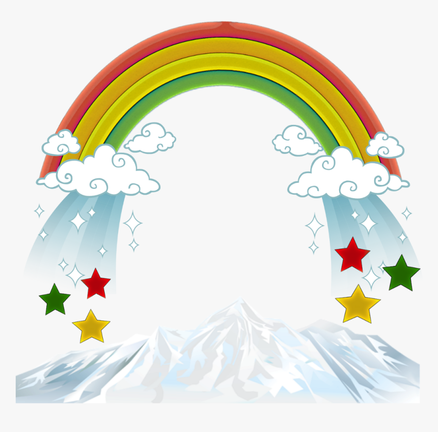 Clouds Arcenciel Rainbow Montain Montagne Fantastique - Arc Enc Iel Rainbow, HD Png Download, Free Download