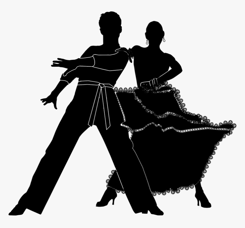 Silhouette Ballroom Dance Png, Transparent Png, Free Download